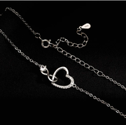 Collana cuore infinto Argento e Diamanti