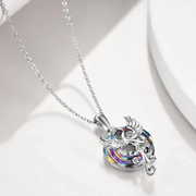 Collana e orecchini "FENICE" in vetro di MURANO