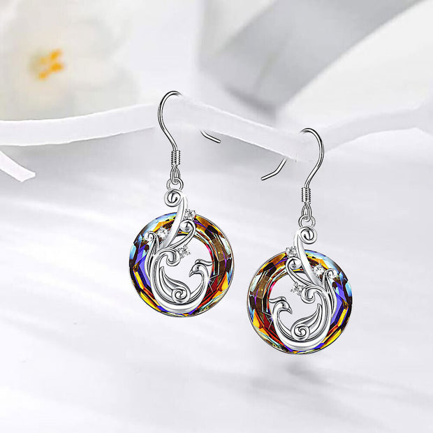 Collana e orecchini "FENICE" in vetro di MURANO