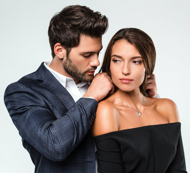 Collana "CUORE" d'argento orecchini in omaggio!